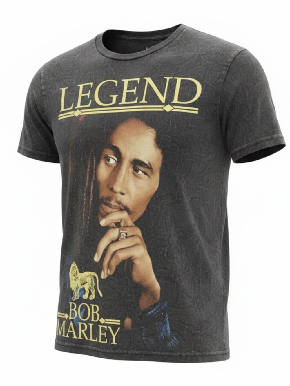 Bob Marley LEGEND Zion Rootswear T-Shirt Mens Size M Charcoal Gray